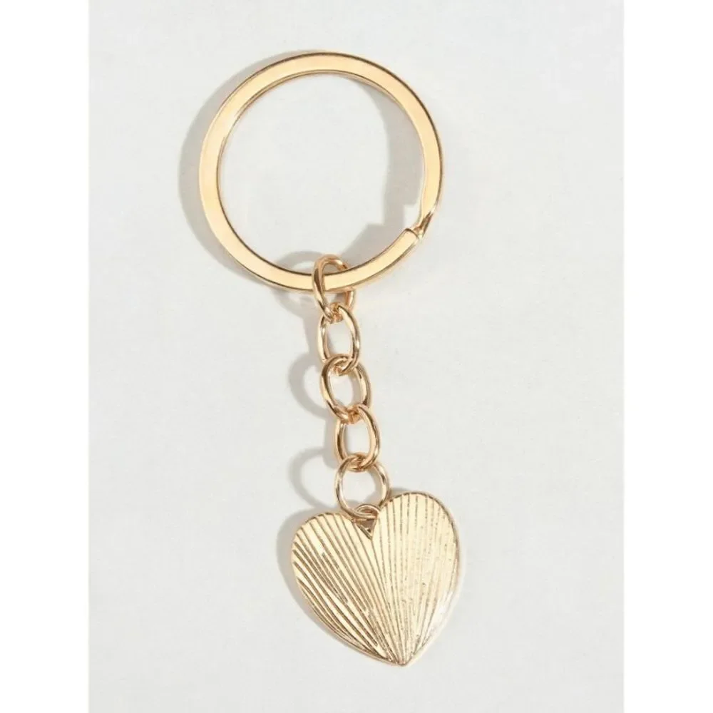 Pink Evil Eye Heart Keychain - Picture 2 of 3